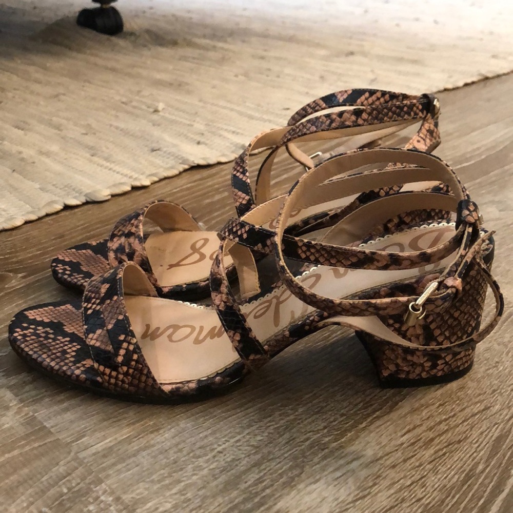 Sam Edelman Sammy Snakeskin block heel sandal